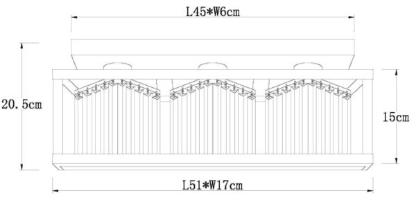 Globo 15697-3D - Lestenec MATHILDE 3xE27/40W/230V