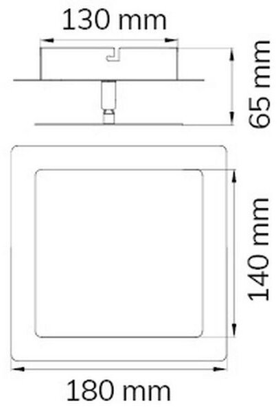 Wofi 451401709000 - LED Stenska svetilka FEY LED/8W/230V krom