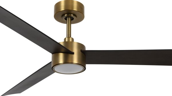 Lucci air 21610549- LED Zatemnitveni ventilator CLIMATE 12W/230V wenge/zlata + Daljinski upravljalnik