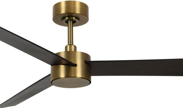 Lucci air 21610549- LED Zatemnitveni ventilator CLIMATE 12W/230V wenge/zlata + Daljinski upravljalnik