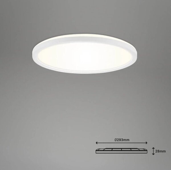 Briloner 7058-016 - LED Zatemnitvena svetilka SLIM LED/18W/230V Wi-Fi Tuya + Daljinski upravljalnik