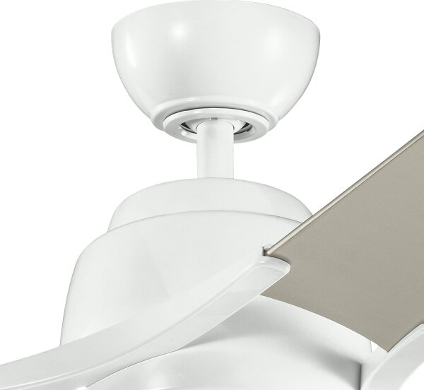 Kichler KLF-ZEUS-60-WHT-LED Zatemnitveni stropni ventilator ZEUS LED/10W/230V + Daljinski upravljalnik