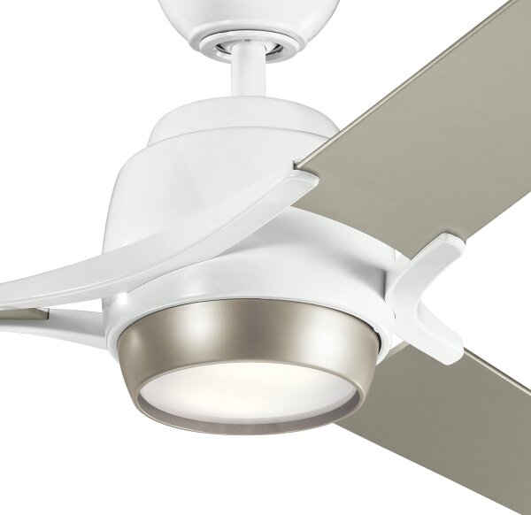 Kichler KLF-ZEUS-60-WHT-LED Zatemnitveni stropni ventilator ZEUS LED/10W/230V + Daljinski upravljalnik