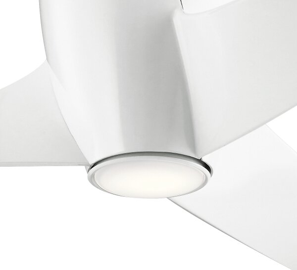 Kichler KLF-PHREE-56-WHT- LED Zatemnitveni stropni ventilator PHREE 10W/230V + Daljinski upravljalnik