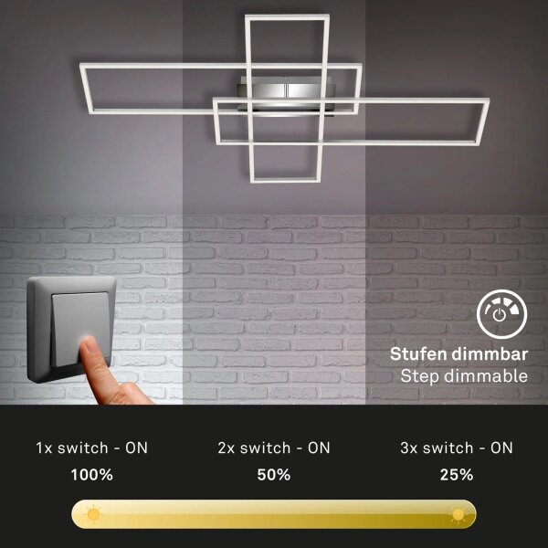 Briloner - LED Zatemnitveni nadgradni lestenec FRAME LED/50W/230V