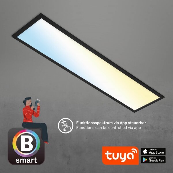 Brilo - LED Zatemnitvena stropna svetilka PIATTO LED/28W/230V Wi-Fi Tuya + Daljinski upravljalnik