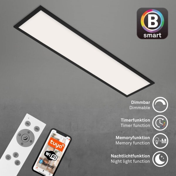 Brilo - LED Zatemnitvena stropna svetilka PIATTO LED/28W/230V Wi-Fi Tuya + Daljinski upravljalnik