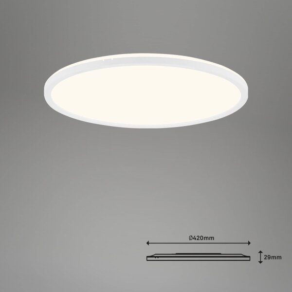 Brilo - LED Zatemnitvena stropna svetilka SLIM LED/22W/230V Wi-Fi Tuya + Daljinski upravljalnik