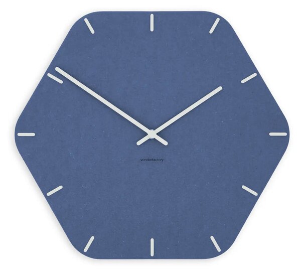 Stenska ura Luxhora Pura Hex Dark Blue 11 barv kazalcev
