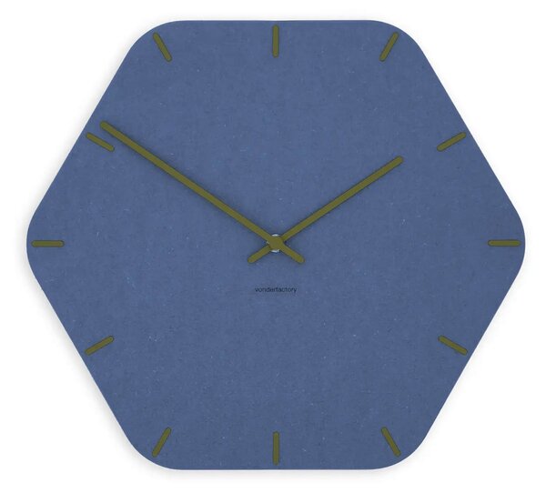 Stenska ura Luxhora Pura Hex Dark Blue 11 barv kazalcev