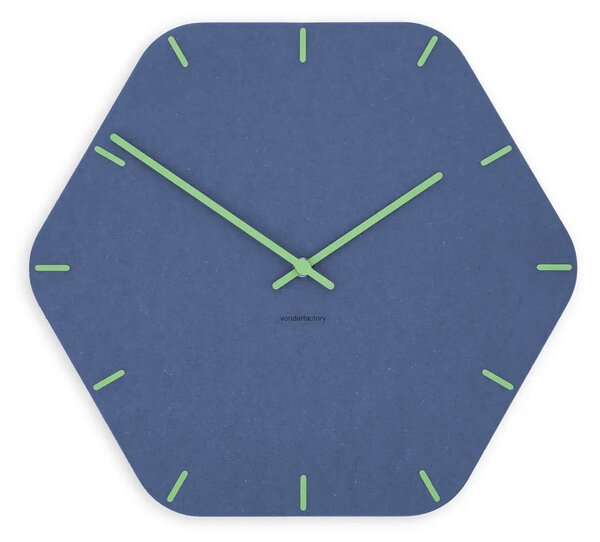 Stenska ura Luxhora Pura Hex Dark Blue 11 barv kazalcev