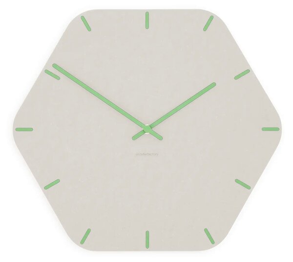 Stenska ura Luxhora Pura Hex White 10 barv kazalcev