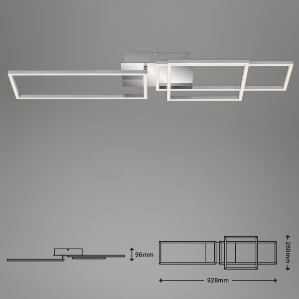 Briloner - LED Zatemnitveni nadgradni lestenec FRAME LED/44W/230V