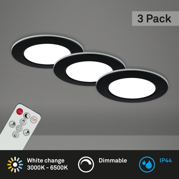 Briloner - SET 3x LED Kopalniška zatemnitvena svetilka LED/4,8W/230V IP44