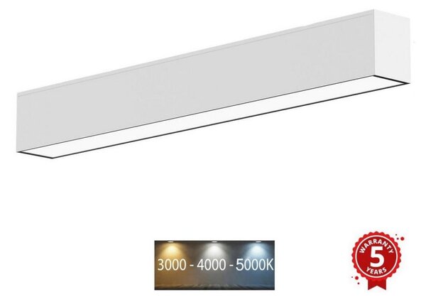 Sinclair LSM 24-40CCT - LED Stropna svetilka LSM LED/40W/230V 120 cm srebrna