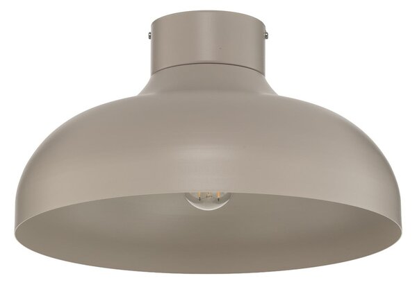 Luminex Stropna svetilka Basca, bež, kovina, Ø 40 cm, E27, zatemnjen, Bež, Dnevna soba / jedilnica, Kovina