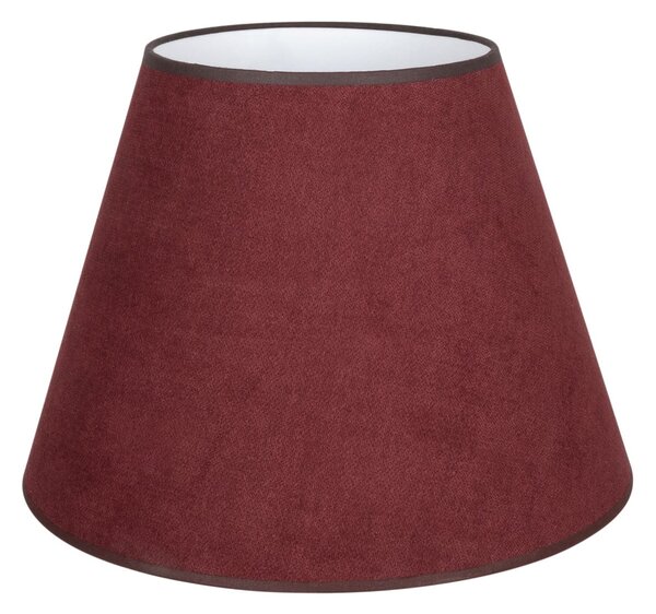 Duolla Svetilni senčnik Cone, temno rdeč, višina 30 cm, tekstil, Rdeča, Tkanine / tekstil