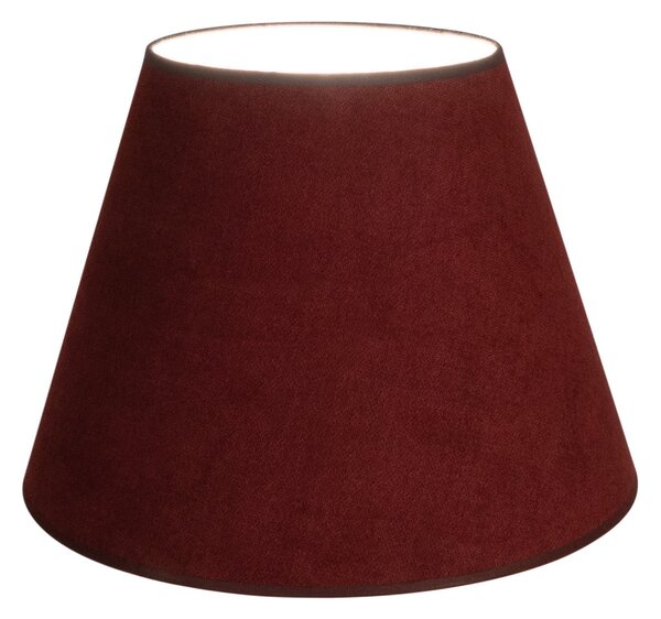 Duolla Svetilni senčnik Cone, temno rdeč, višina 30 cm, tekstil, Rdeča, Tkanine / tekstil