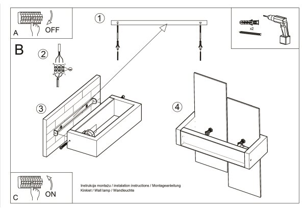 Brilagi - LED Stenska svetilka HERA 1xE27/7,5W/230V les