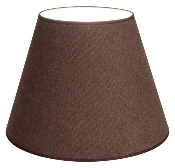 Duolla Svetilni senčnik Cone, rjav, višina 30 cm, tekstil, Rjava / rjasta, Tkanine / tekstil