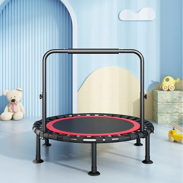 Bouncepro™ Zložljiv Trampolin Z Nastavljivim Ročajem
