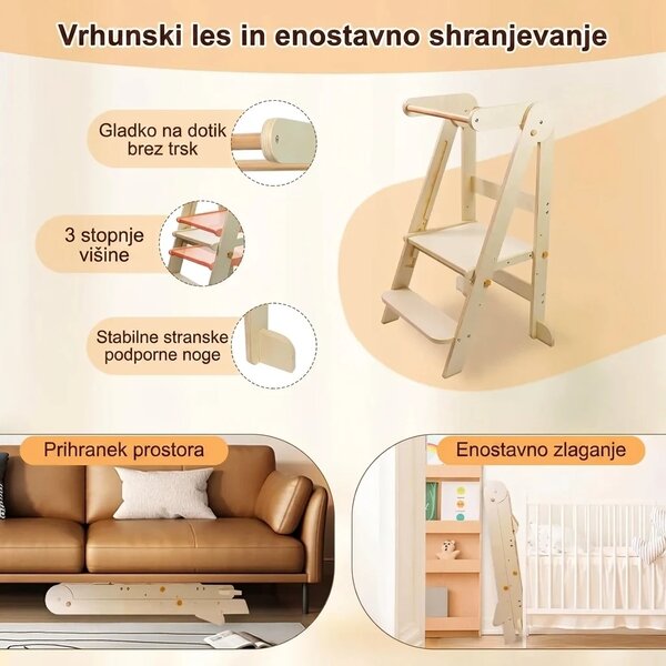 Babytower™ Lesen Nastavljiv Učni Stolp