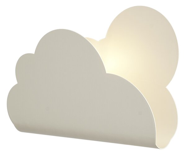 Otroška stenska svetilka bež oblak s soncem - Cloudy