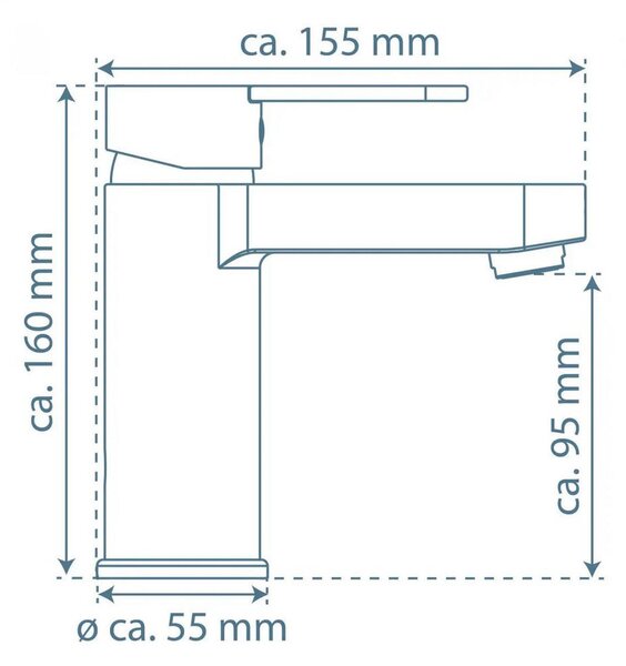 UMIVALNIŠKA ARMATURA 5,5/15,9/15,7 cm