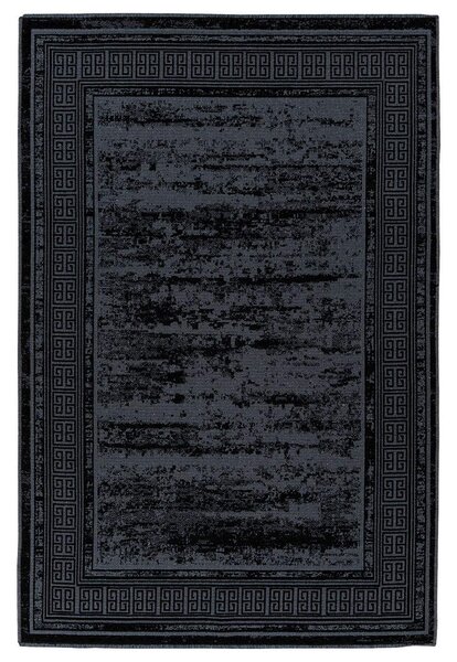 RAVNO TKANA PREPROGA 120/170 cm črna