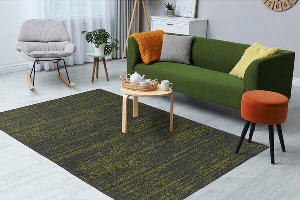 RAVNO TKANA PREPROGA 120/170 cm zelena