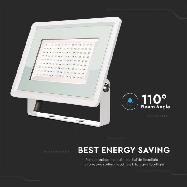 LED Zunanji reflektor LED/200W/230V 6500K IP65 bela