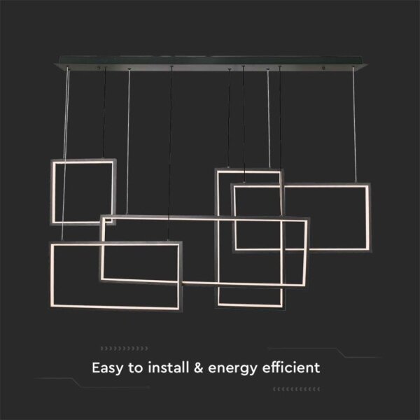 LED Zatemnitveni lestenec na vrvici LED/45W/230V 3000K črna