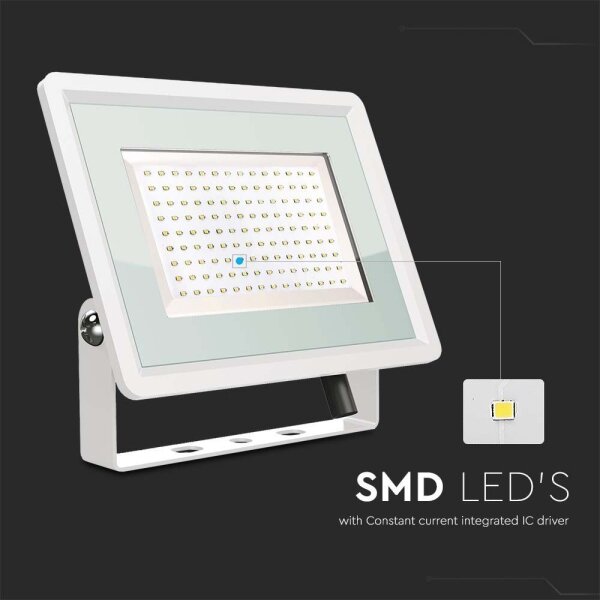 LED Zunanji reflektor LED/200W/230V 6500K IP65 bela