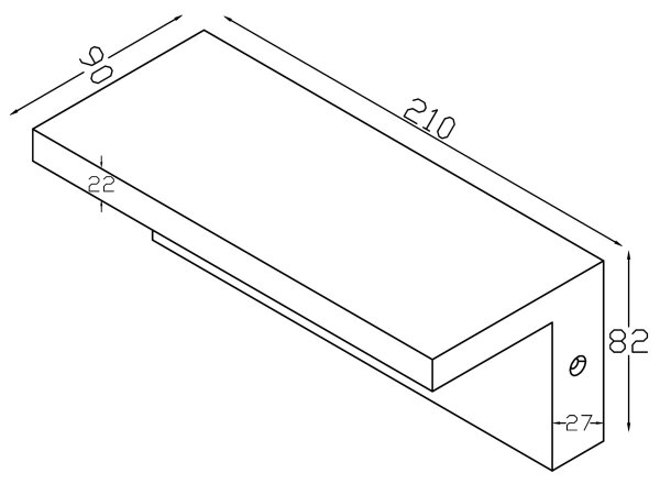 Top Light - LED Zunanja stenska svetilka LED/10W/230V 4000K IP54