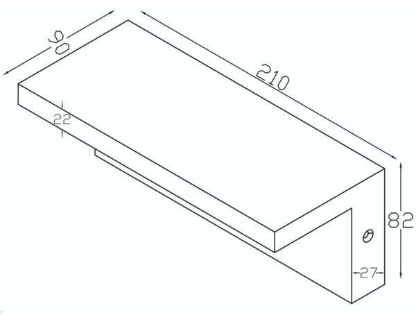 Top Light - LED Zunanja stenska svetilka s senzorjem LED/10W/230V 4000K IP54