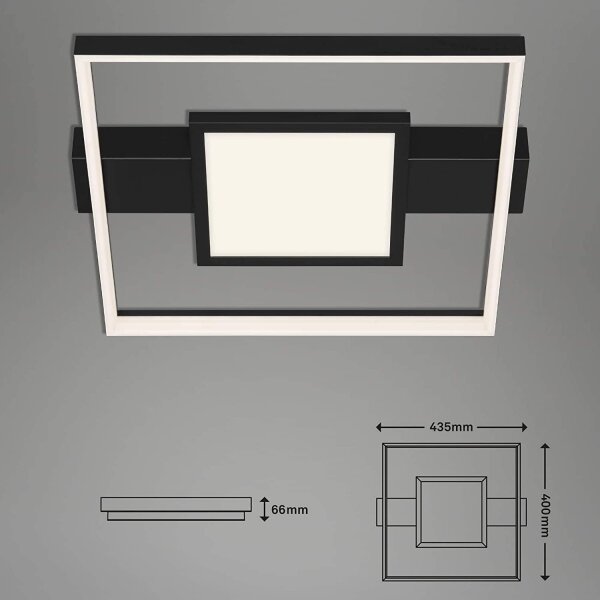 Briloner 3028-015 - LED Zatemnitvena stropna svetilka FRAME LED/38W/230V