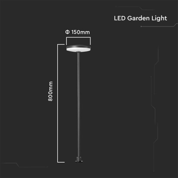 LED Zunanja svetilka LED/12W/230V 4000K IP65 antracit