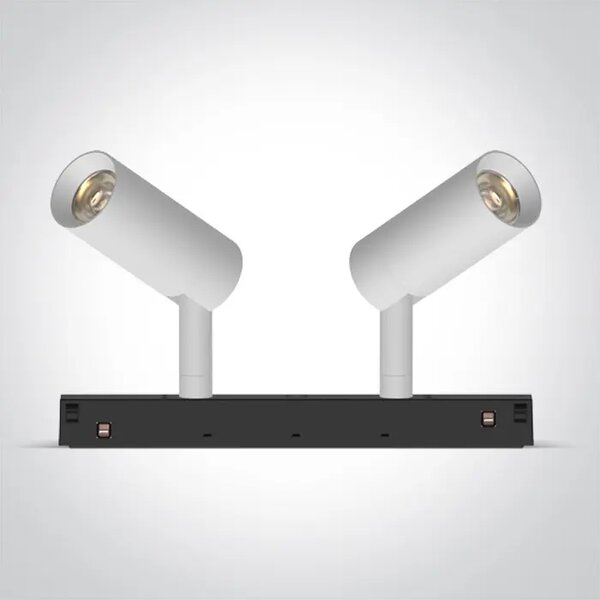 LED REFLEKTOR ZA MAGNETSKE ŠINE 2x6W CCT 48V IP20 BIJELA MINI/MIDI/MAXI/P&P DM42108A/W/V