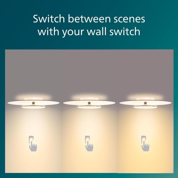 Philips- LED Zatemnitvena stropna svetilka GARNET SCENE SWITCH LED/30W/230V 2700K