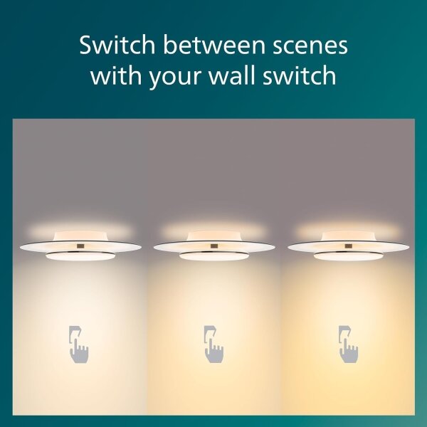 Philips- LED Zatemnitvena stropna svetilka GARNET SCENE SWITCH LED/30W/230V 2700K