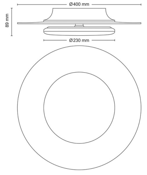 Philips- LED Zatemnitvena stropna svetilka GARNET SCENE SWITCH LED/30W/230V 2700K