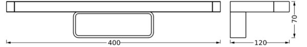 Ledvance - LED Kopalniška luč za osvetlitev ogledala DISC BAR LED/7W/230V 3000/4000K IP44