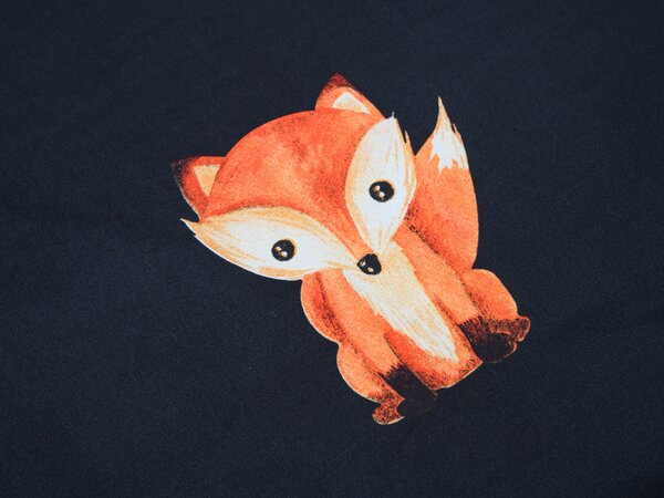 Posteljnina iz mikrovlaken FOXES črna Dimenzije posteljnine: 2 kom 70 x 80 cm | 160 x 200 cm