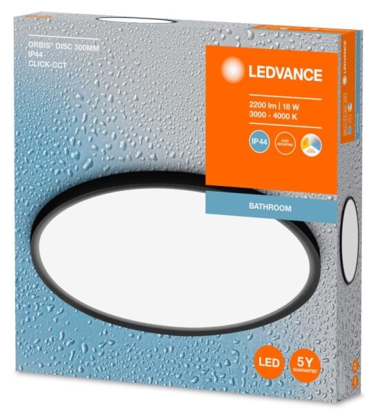 Ledvance - LED Kopalniška stropna svetilka DISC LED/18W/230V 3000/4000K IP44