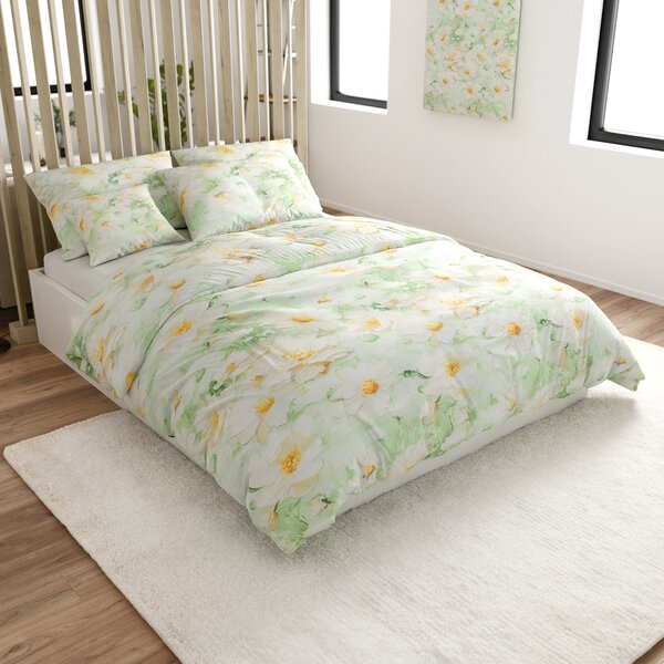 Posteljnina iz mikrovlaken SPRING MEADOW zelena Dimenzije posteljnine: 70 x 80 cm | 140 x 200 cm