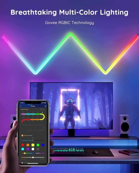 Govee - Glide (6+1) SMART LED, TV, Gaming, Home - RGBIC Wi-Fi