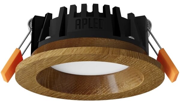 APLED - LED Svetilka RONDO WOODLINE LED/3W/230V 4000K pr. 9 cm hrast trden les