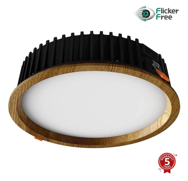 APLED - LED Svetilka RONDO WOODLINE LED/18W/230V 3000K pr. 26 cm hrast trden les