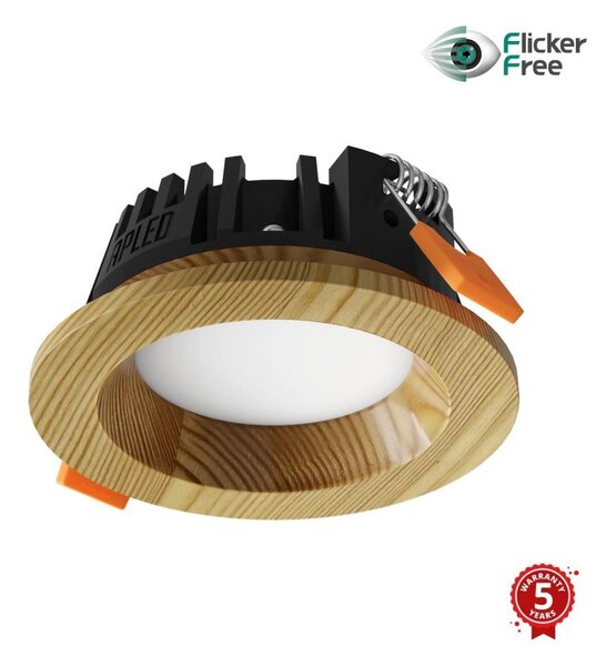 APLED - LED Svetilka RONDO WOODLINE LED/3W/230V 3000K pr. 9 cm bor trden les