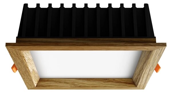 APLED - LED Svetilka SQUARE WOODLINE LED/12W/230V 3000K 17x17 cm hrast trden les